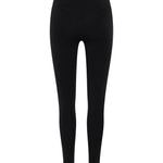 Black Merino Leggings: Back View