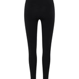 Black Merino Leggings: Back View